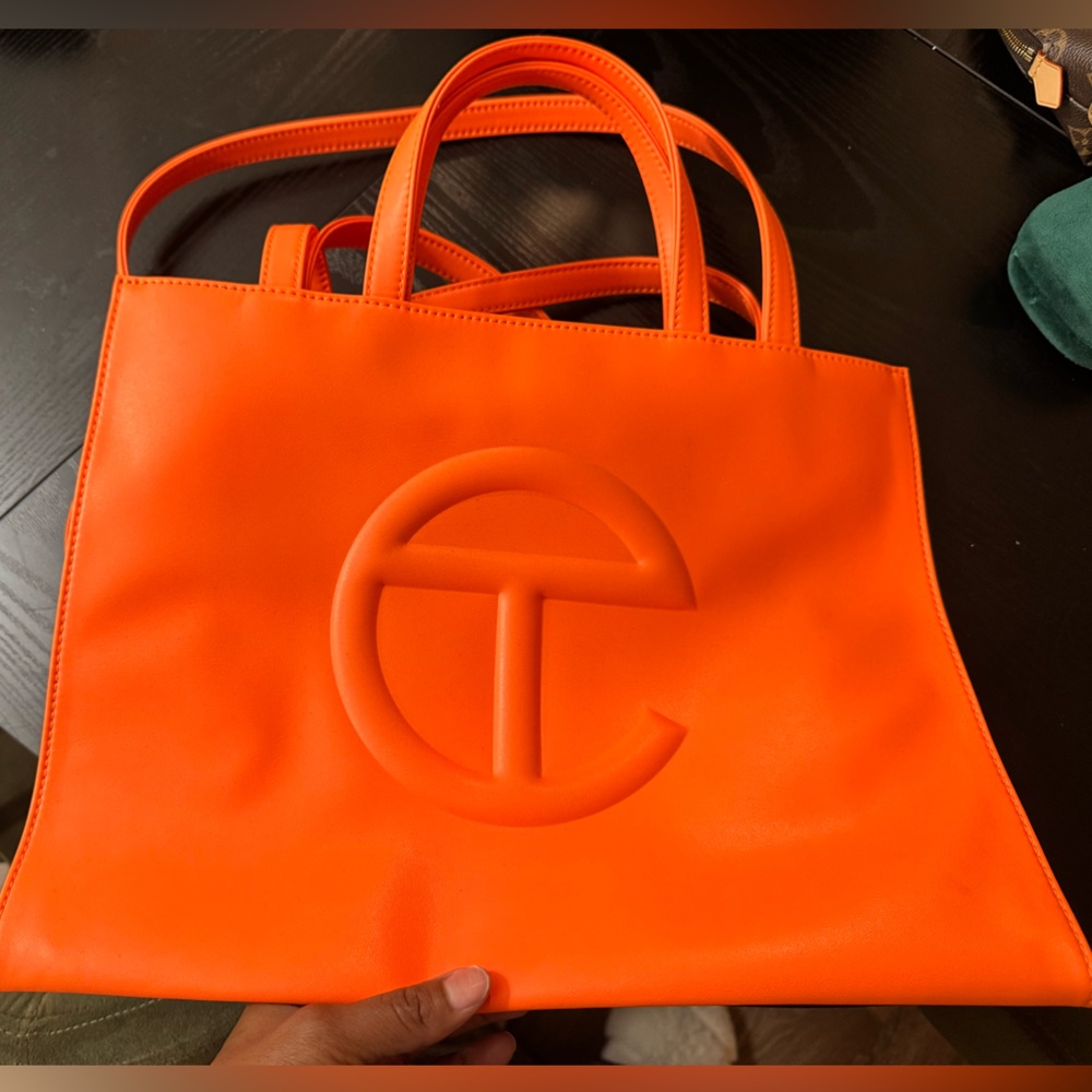 Telfar Orange Tote Bag